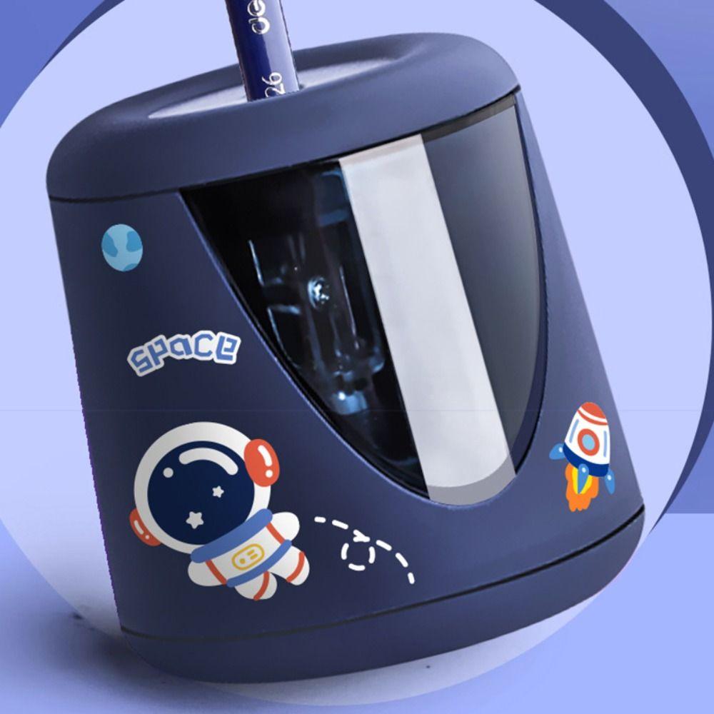 Декоративная наклейка-переключатель, автоматическая электрическая точилка для карандашей, креативные канцелярские принадлежности, механический инструмент