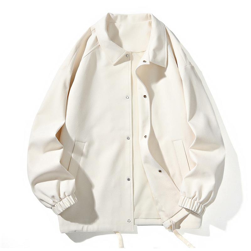 Men's Casual Spring and Autumn New Jacket Jacket Versatile Simple Jacket Men's Lapel Short Youth Solid Color