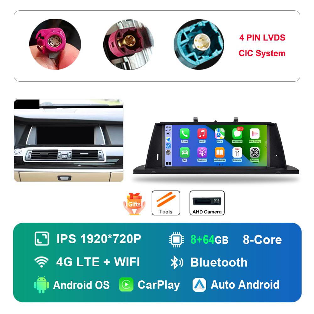 10.25 inch for BMW 5 Series F07 GT 2011 - 2017 CIC NBT System DSP Stereo GPS HD Touch Screen Android Car Radio Multimedia Player