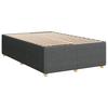 Bed Frame without Mattress Dark Grey 120 x 200 cm Fabric