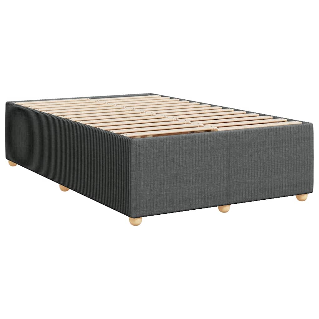 Bed Frame without Mattress Dark Grey 120 x 200 cm Fabric