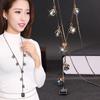 Suijue Jewelry 2020 Осень и Зима Хрустальная Цепочка для Свитера Женская Длинная Универсальная Хрустальная Бижутерия