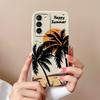 Phone Case For Samsung S21 S20 FE M13 M14 M32 Note 20 M53 Back Cover Pretty Flower Coloured Drawing Shockproof Soft Silicone Housing Capas For Samsung