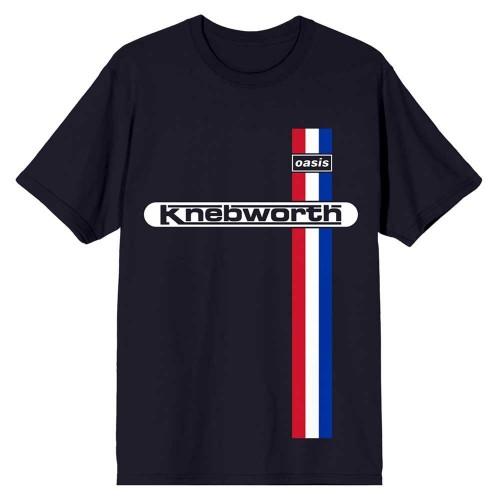 Oasis Unisex Adult Knebworth Vertical Stripe T-Shirt