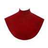 New Womens Muslim Modal Fake False Collar Islamic Hijab Extensions Turtleneck High Neck Cover Warmer Bright Solid Color Half Top