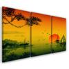 Three Piece Picture Canvas Print Landscape Japan