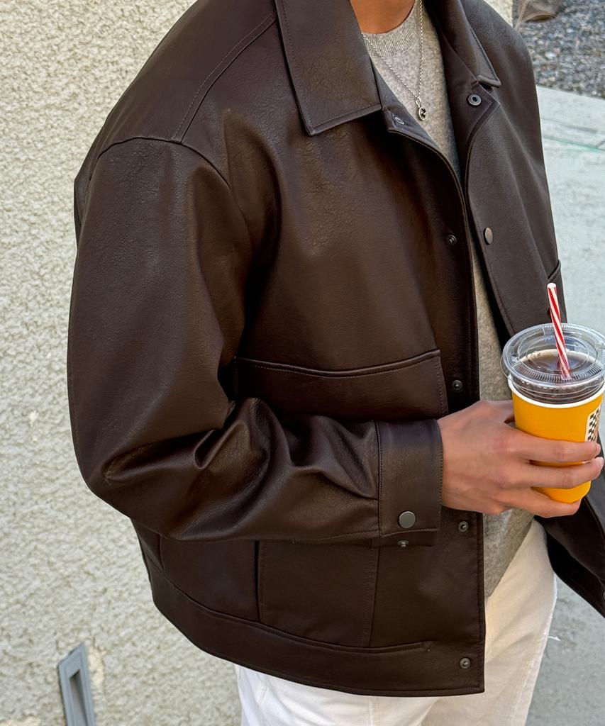 Mindbridge [Couture] Brown Leather Trucker