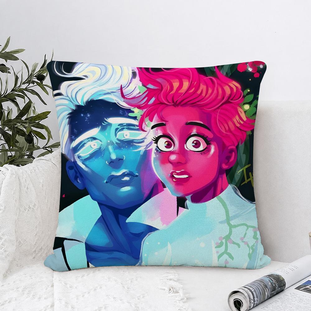 LLore OOlympus Comics Anime Cushion Cover Plush Fabric Soft Double Sided Print Sofa Cushion Cover Throw Pillow Covers