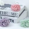 Rose Candle Silicone Molds Hamburg Resin Gypsum Making Mould Macaron Candlelight Dinner Decor DIY Valentine's Day Gift
