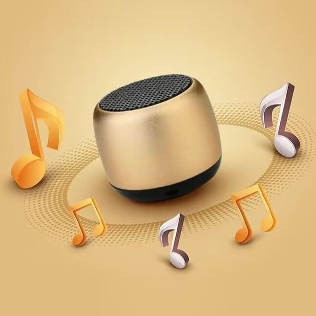 Портативные металлические беспроводные Hi-Fi стерео мини-динамики сабвуфер музыкальный плеер беспроводной Bluetooth-динамик