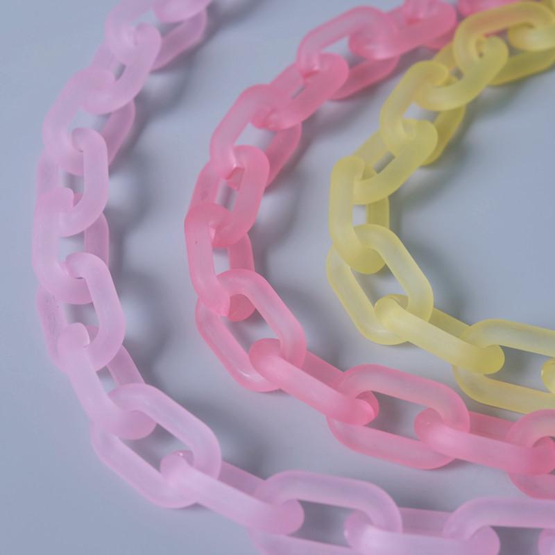 Новая модная женская сумка, аксессуар, съемные детали, сменная цепочка, милый матовый ремешок, женская акриловая цепочка на плечо с ручкой