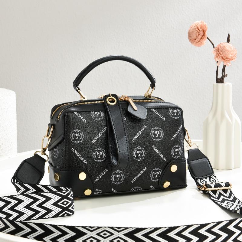 Brand Print Leather Top-handle Bags Female Handbags Women Shoulder Crossbody Tote Messanger Bag Women's Boston Pillow Bag