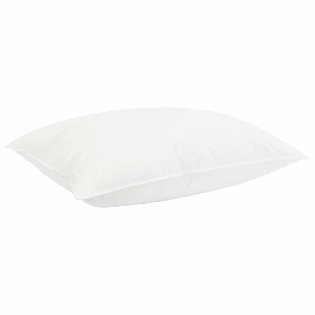 White Bed Linen Set 155 x 200 cm Cotton Bamboo Polyester