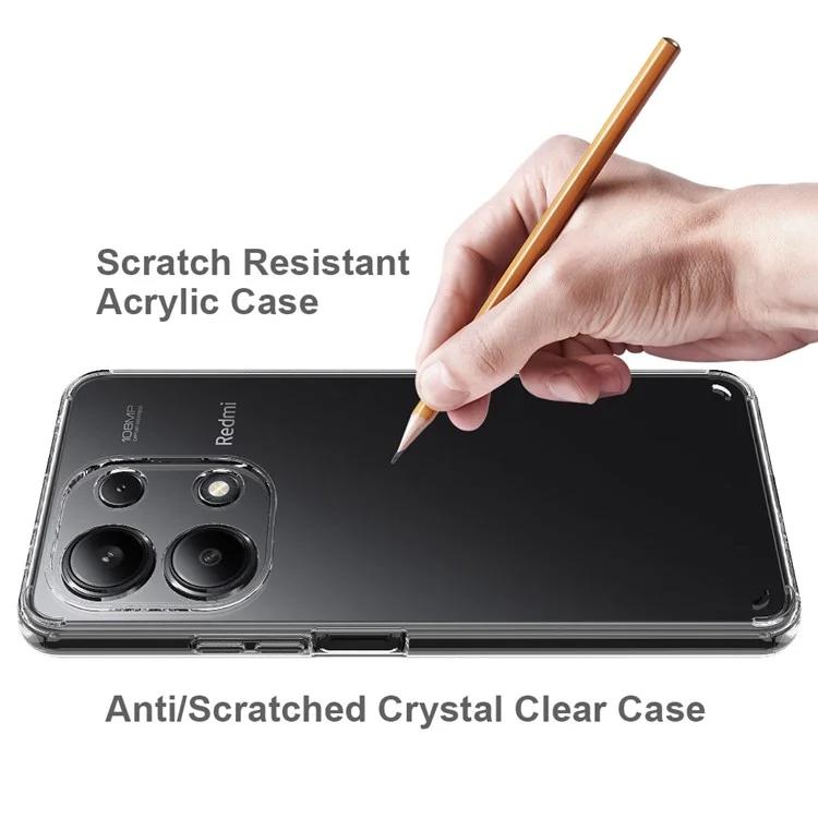 Для Xiaomi Redmi Note 13 4G Чехол Устойчивый к царапинам ТПУ+Акрил Прозрачный Чехол для телефона