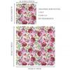 2 Packs Colorful Flower Paper Napkins Square Paper Towels Printed Tissue  Outdoor Gatherings
