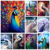 Павлин Алмазная картина Круглый бриллиант Полный бриллиант Квадратный бриллиант Гостиная Спальня Декоративная картина