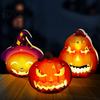 DIY Art Kits for Home Gardening Halloween Lantern Craft Set Kids, Handheld Paper Pumpkin Ghost with LED Light Trick or Treat Party Decoration,