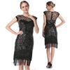 Party Sexy Dress Fashion Plus Size Women's Bead Embroidered Sequin Tassel Dress