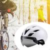 Bike Helmet with Rear Light Lightweight Shockproof Skating Adjustable Removable Visor Impact