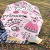 1PC Princess Castle Umbrella-8-Rib Reinforced Portable Folding Travel Suitable for All Seasons Outdoor Daily Use  -J0329