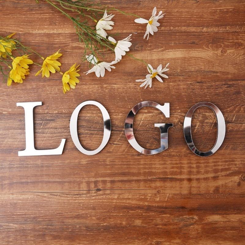 26 Letters DIY 3D Mirror Acrylic Wall Sticker Decals Wall Art Mural for Home Wedding Decor