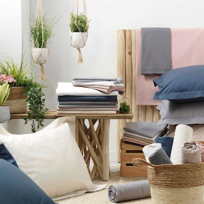 Taie de traversin - Percale - Rose - 85x185 cm - Toucher doux - OEKO-TEX