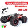 High Speed 2WD 1/14 RC Car Remote Control Off Road Racing Cars Vehicle 2.4Ghz Crawlers Electric Monster Truck Toys Gift for