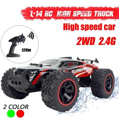 Высокоскоростной 2WD 1/14 радиоуправляемый автомобиль с дистанционным управлением, внедорожные гоночные автомобили, автомобиль, 2,4 ГГц, гусеничные электрические грузовики-монстры, игрушки, подарок для