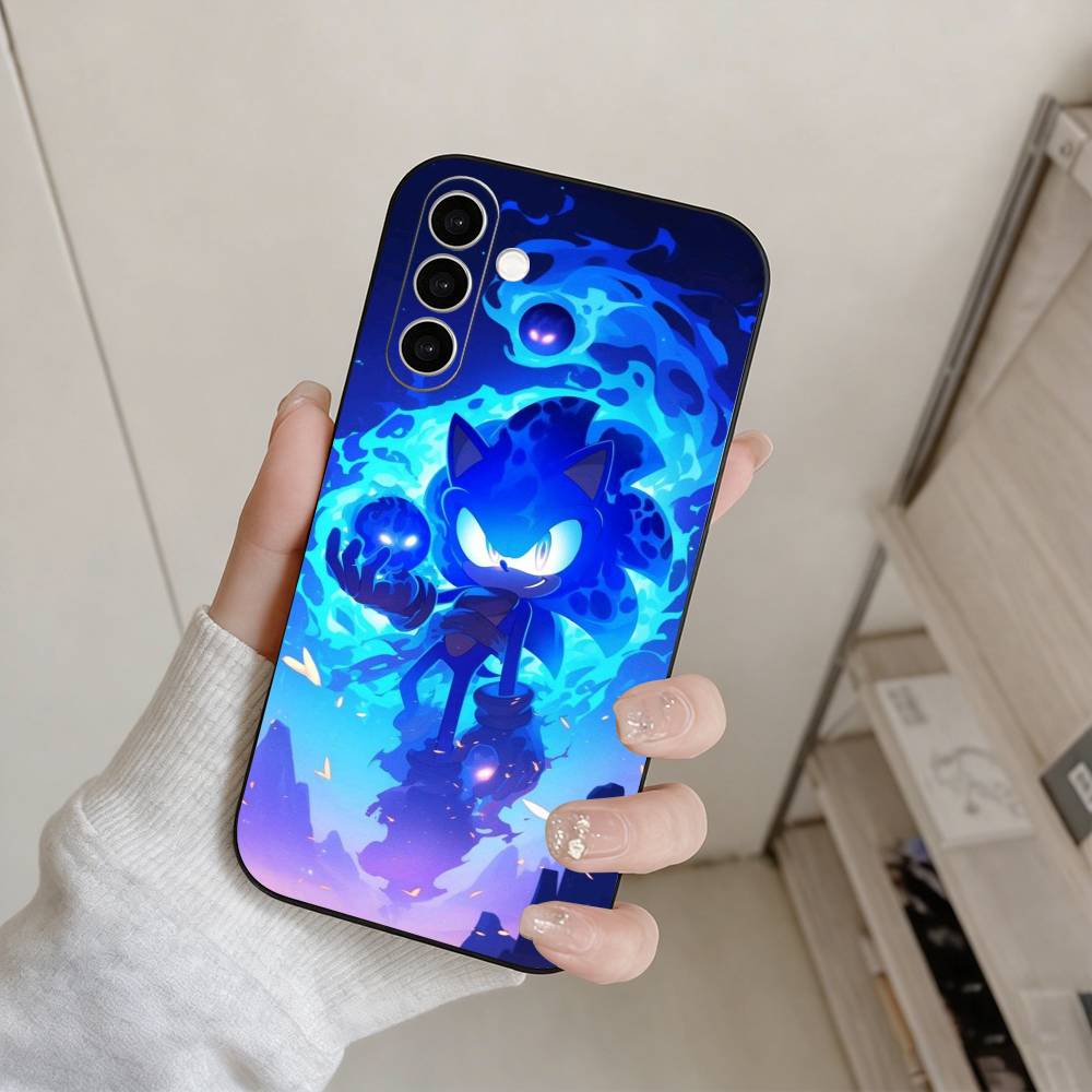 Game S-Sonic The H-Hedgehog Phone Case For Samsung Galaxy A73,A72,A71,A70,A53,A52,A51,Others Soft Black Cover