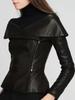 Lambskin Leather Handmade Motorcycle Stylish Biker Women Black Jacket Genuine