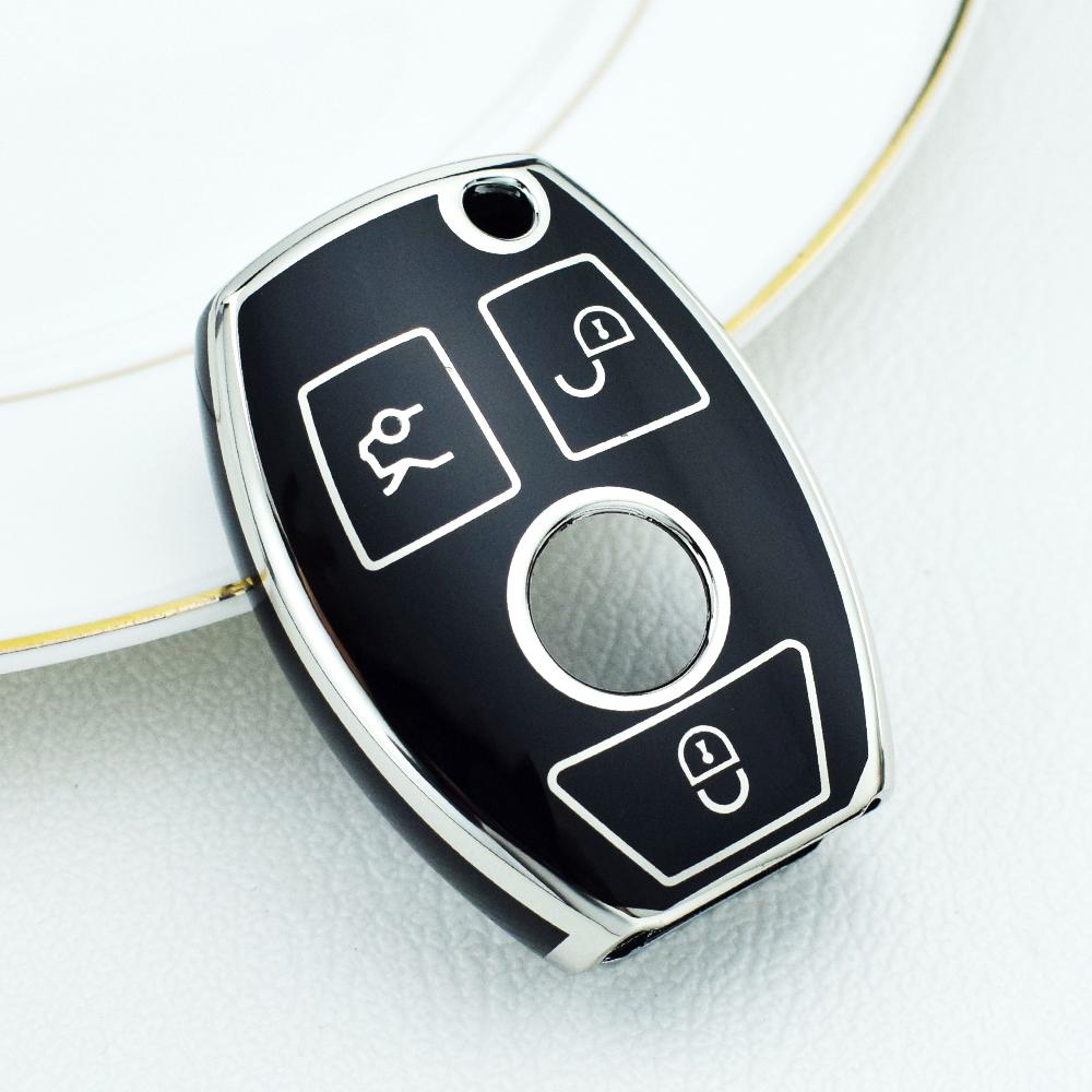 2 3 Buttons TPU Car Key Case Cover Fob For Mercedes Benz A B C E Class GLS GLA GLK GLC CLS CLA W204 W205 W212 W463 W176 Shell SL6