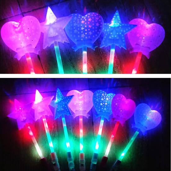 Magic Luminous Star LED Glow Stick Flashing Light Up Wand Party Concert Toy