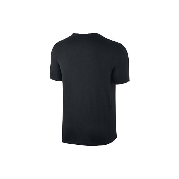 Nike T Shirts Men's Black Crew Neck Moderate Straight Fit AQ3242-010