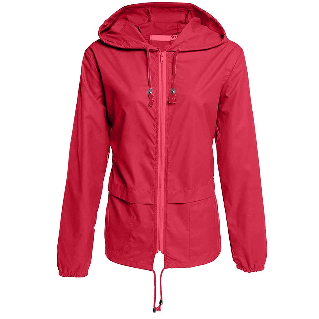 Модная женская однотонная куртка на молнии с капюшоном на открытом воздухе, солнцезащитный крем, свободное пальто, блузка