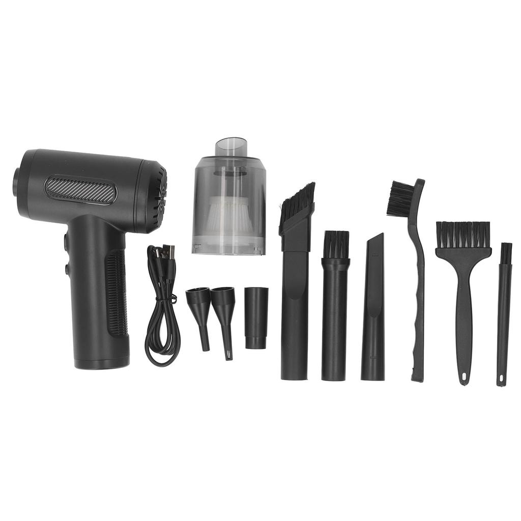 Compressed Air Duster with LED Light 3 Speeds 50000RPM Handheld Vacuum Cleaner Electric Dust Blower