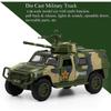 Масштаб 1/50, военные игрушки, грузовик, армейский истребитель, танк EP803, бронированный внедорожник, игрушечный автомобиль с фрикционным приводом, подсветкой и звуками