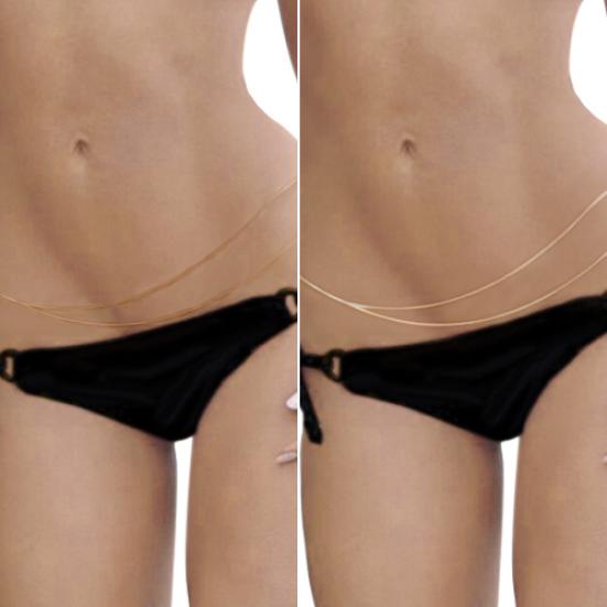 Women's Double Layered Sexy Beach Bikini Waist Link Belly Body Chain