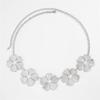 European and American sexy beach imitation pearl flower waist chain body chain sweet cool style metal chain body chain