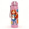 1PC Red Haired Handyman 750ml Color Plastic Sports Water Bottle Leakproof Flip Straw Lid For Sports Office Home Use