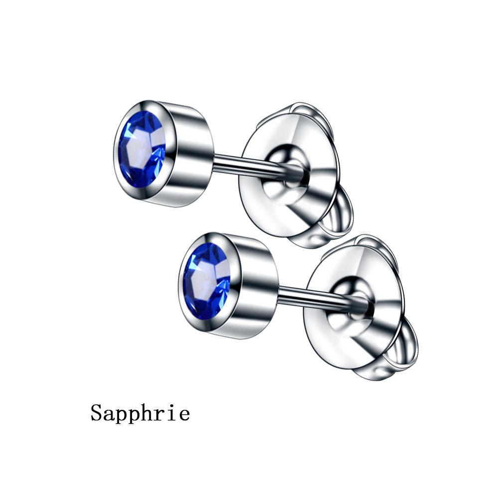 2 шт./1 пара ювелирных изделий для тела серьги-гвоздики с драгоценными камнями серьги для прокалывания хряща уха золото/серебро пистолет для камней по знаку зодиака 316 нержавеющая сталь аксессуары для козелка