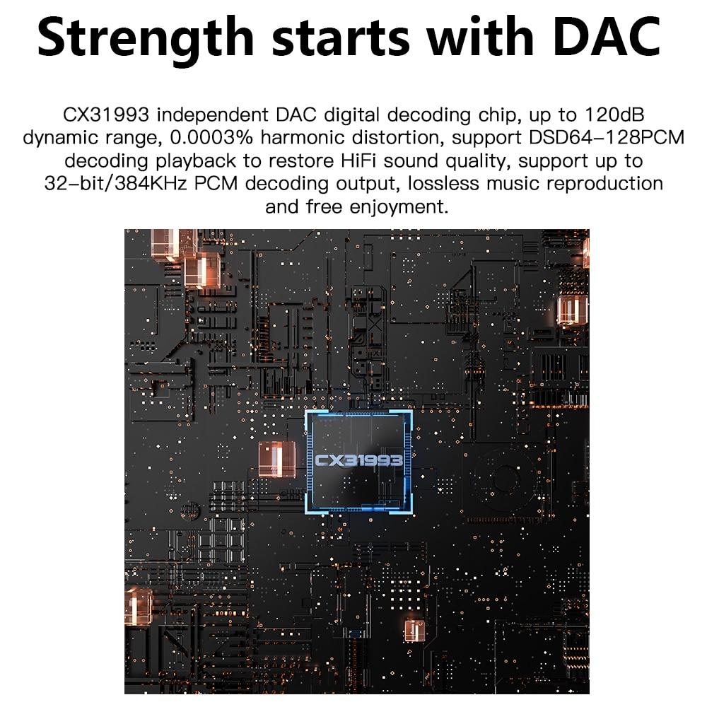 Наушники KEYSION Type-C HIFI, наушники DSD128 Bass, титановые динамические наушники-вкладыши, 32 бита, 384 кГц, чип ЦАП CX31993, гарнитура USB C