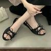 Модные балетки женские сандалии летняя модная обувь платье уютные повседневные тапочки для ходьбы женская обувь 2025 новый дизайнер пляжные туфли женские