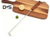 BBQ Steak Grill Hook Meat Turner Wooden Handle Stainless Steel Food Flipper for Grilling Vegetables Portable Kitchen Tool