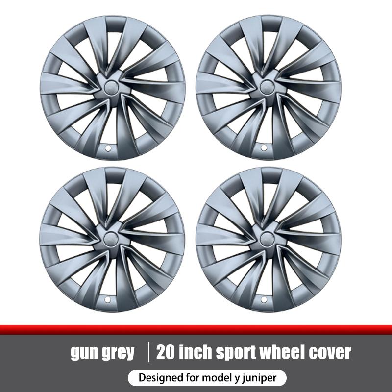 4PCS Hub Caps for Tesla Model Y Juniper 20-Inch Wheel Cover Performance Replacement Helix 2.0 Wheels Full Rim Accessories 2025