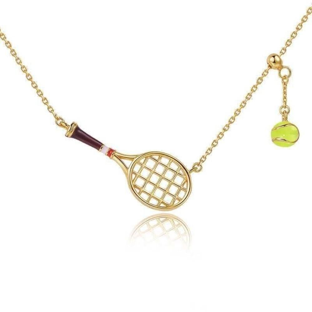 Handwoven Tennis Racket Bracelet Lightweight Couple Hand Chain New Sporty Necklace Unisex