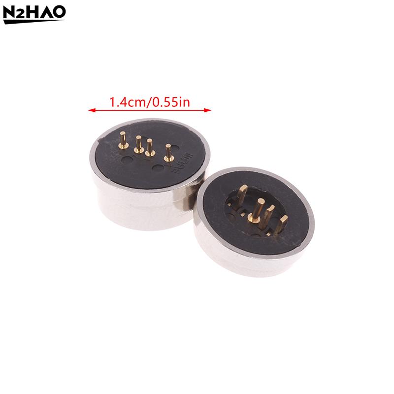 1Set  4Pin Male Female 360 ° Blind Suction Waterproof Magnetic Pogo Pin Connector Spring Loaded DC Signal Transmission Charging