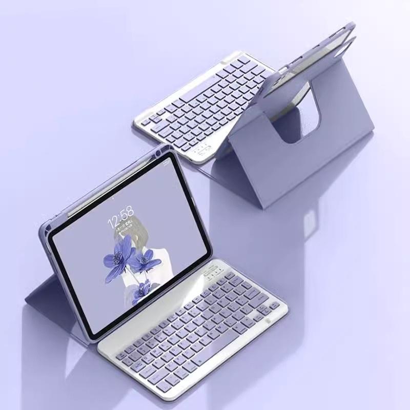 Чехол с клавиатурой для iPad 11-го 11" A16 Air11 M3 Pro11 Air 6 5 4 10.9" 10-го 10.9 10.2 Магнитный чехол с вращением на 360°
