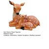 Garden Deer Statue Sika Deer Mother And Son Sculpture Weatherproof Outdoor Deer Statue for Lawn Backyard Patio Decor