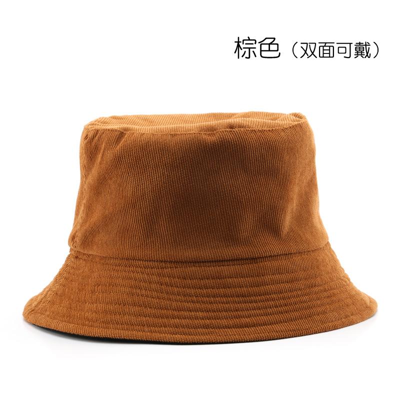 Fisherman's hat, double-sided, solid color, plain design, suitable for outdoor activities, women's sun hat for sun protection