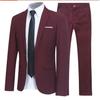 Men Suit Set Lapel Formal Stylish Buttons Pockets for Dating Men Suits Groom Wedding Jacket Pants Formal Coat Trousers